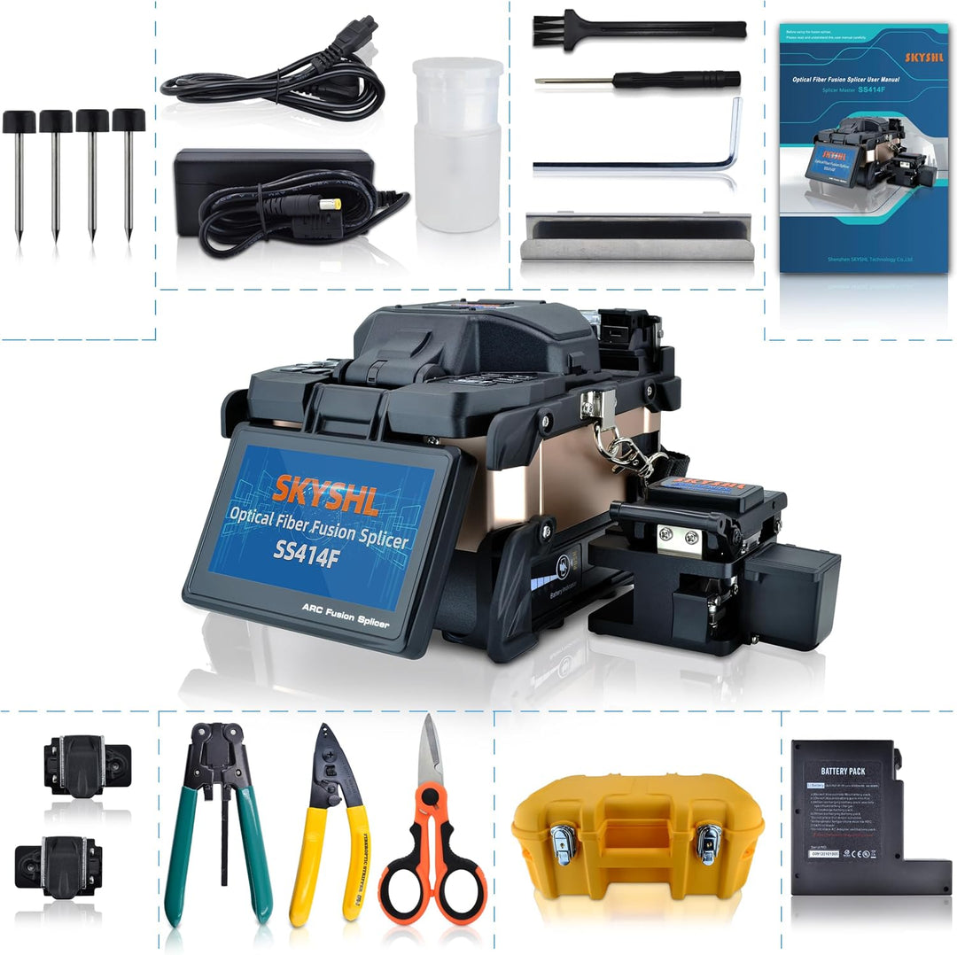 Kern-Ausrichtungs LWL Spleissgerät FTTH SMF MMF DSF NZDSF Glasfaser Spleissgerät Optical Fiber Splic