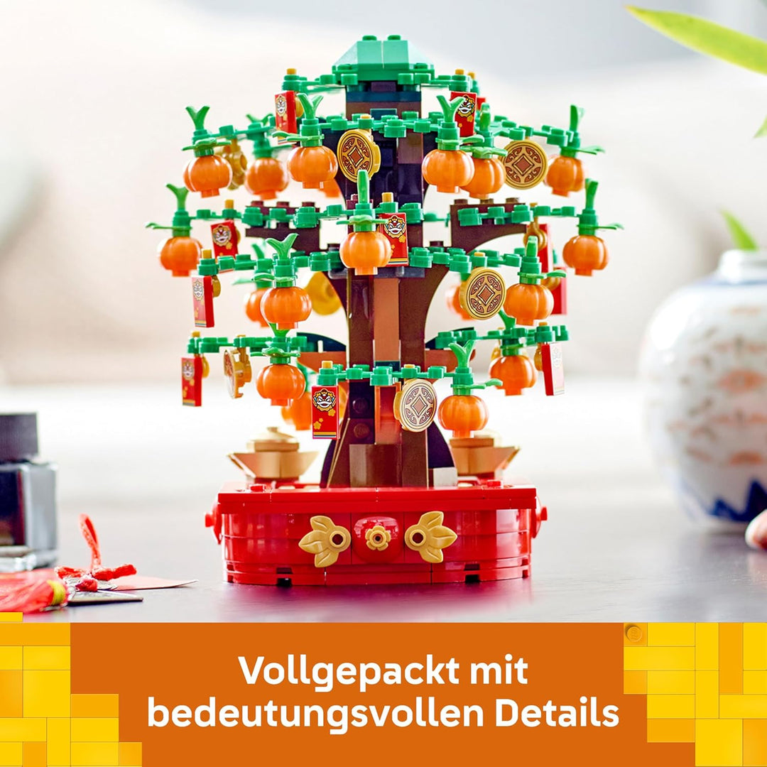 Lego Glückskastanie, Bauset für Kinder ab 9 Jahren, Mondneujahrsgeschenk für Jungen und Mädchen, Set