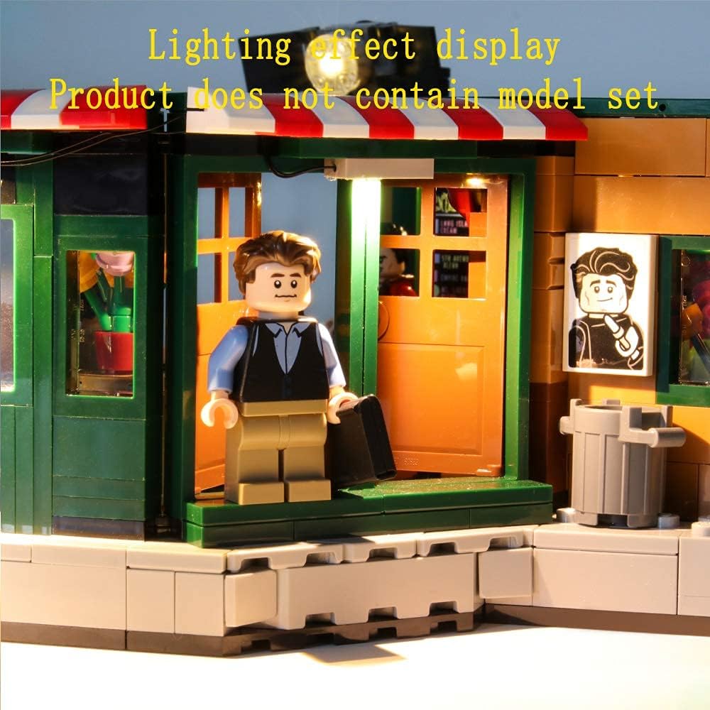 GEAMENT LED Licht-Set für Ideas Friends Central Perk Café - Kompatibel mit Lego 21319 Bausteinen (Mo