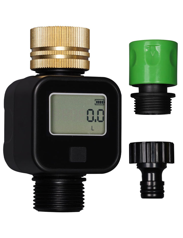 MOES Wasserzähler,Praktischer Wasseruhr für Garten,4 Modi zur Kontrolle des Wasserverbrauchs,Wasserm