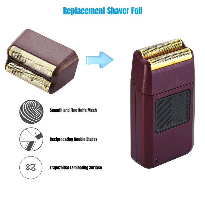 Ersatz Rasierköpfe kompatibel mit Wahl Foil Shaver (Red/4) Rot / 4, Rot / 4