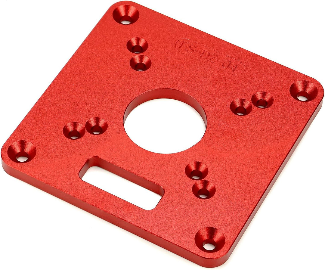 QWORK® Universal Router Tisch Einlegeplatte aus Aluminiumlegierung für Holzbearbeitung,Fräsplatte mi
