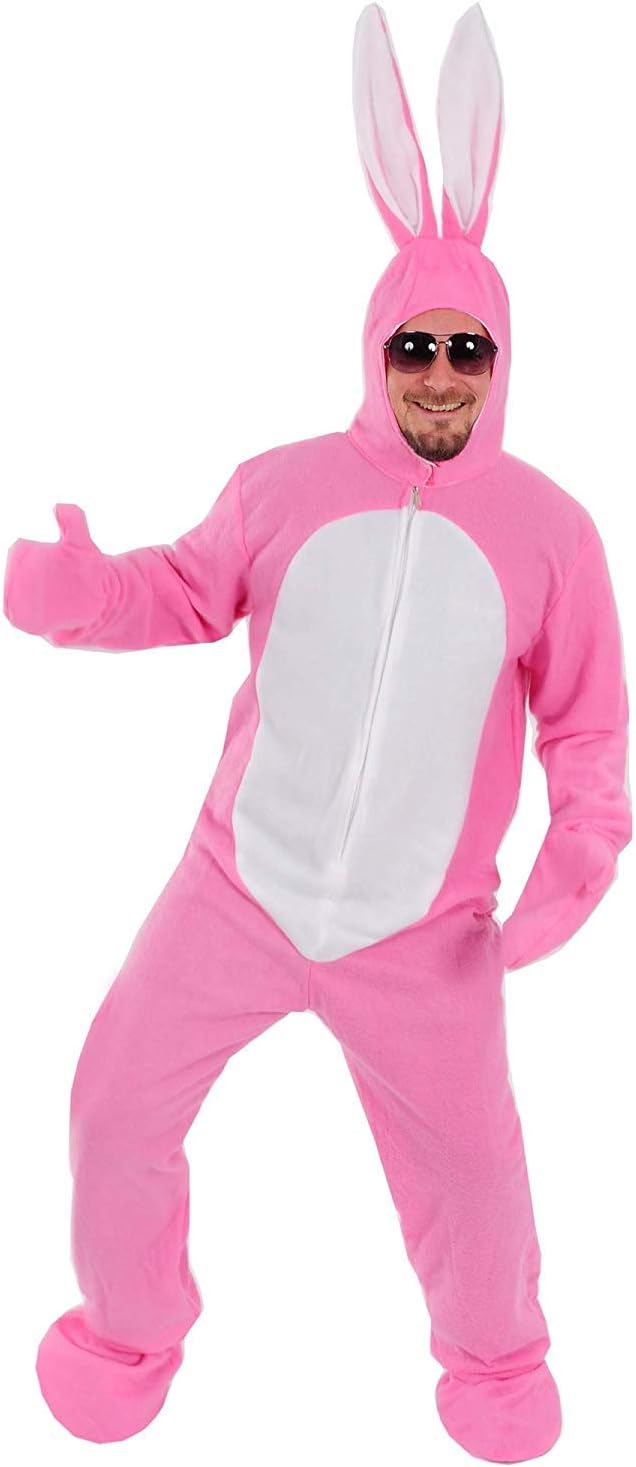 Sven Wilke/Fa. Feuerwerk-Planet Hase rosa offen Kostüm Einheitsgrösse M-L-XL-XXL-XXXL Erwachsene Her