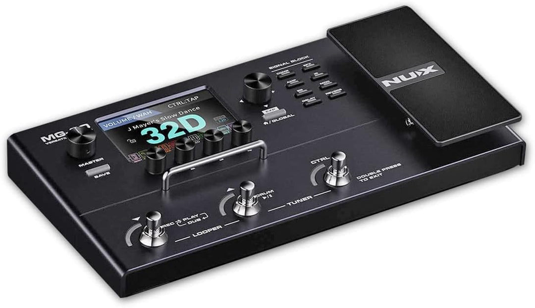 Nux MG-30 Guitar Modeling Multi-Effektgerät + keepdrum Klinkenkabel
