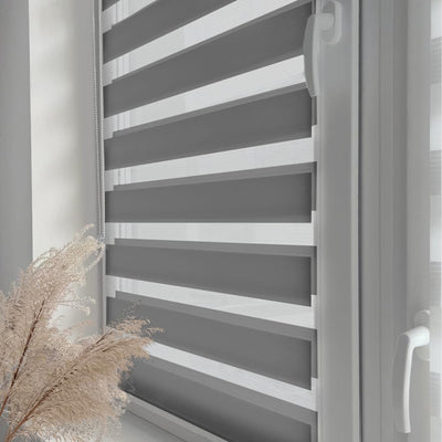 Home-Vision® DuoRollo Klemmfix, Doppelrollo ohne Bohren mit Klämmträgern, Rollos für Fenster und Tür