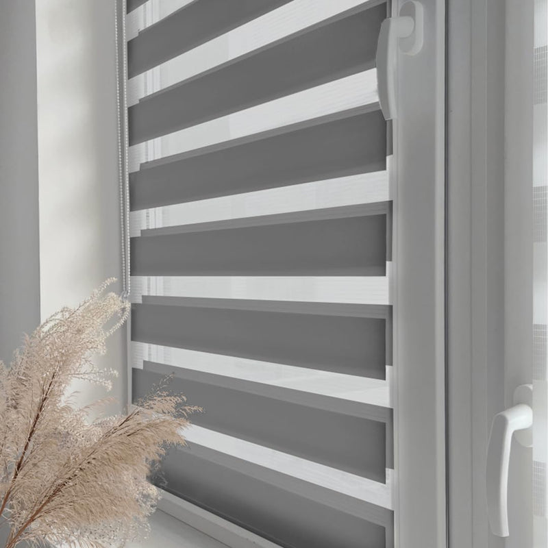 Home-Vision® DuoRollo Klemmfix, Doppelrollo ohne Bohren mit Klämmträgern, Rollos für Fenster und Tür