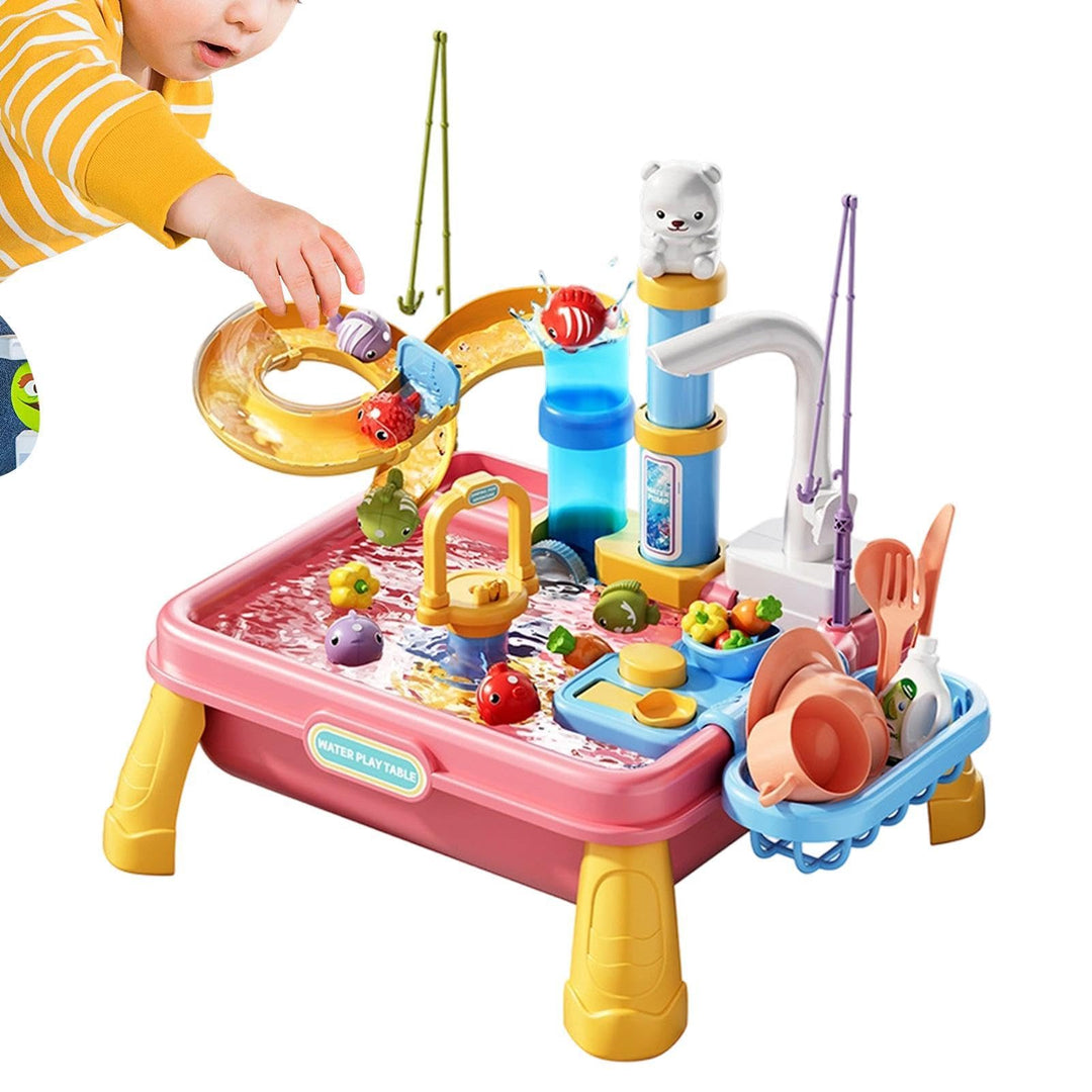 Generisch Sand Und Wasserspieltisch,Sand- Und Wasserspieltisch Mit Pumpe, Unterhaltsames Sensorik-Ak