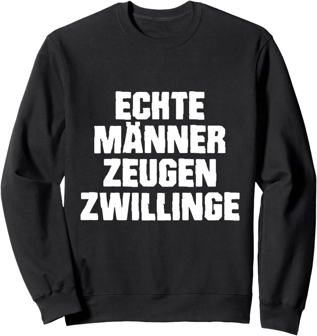 Vater von Zwillingen - Echte Männer zeugen Zwillinge. Retro Sweatshirt