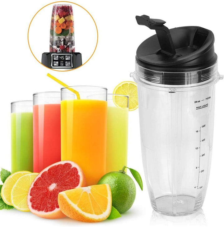 18oz, 24oz, 32oz Ersatzteile, Ersatzbecher + Deckelteilset für 900W 1000W Mixer MEHRWEG VERPACKUNG(2