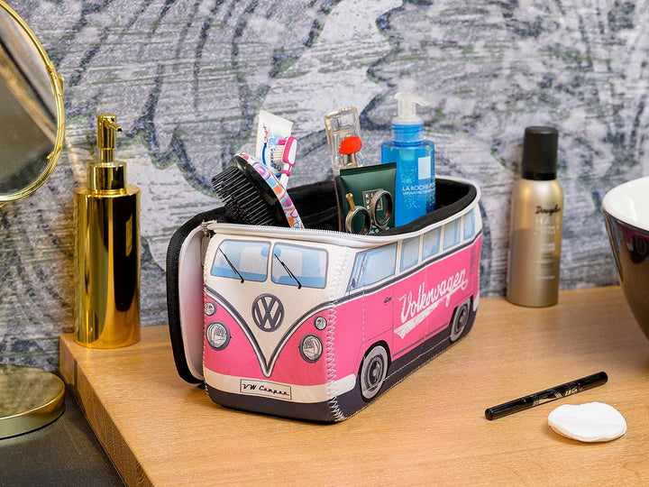 BRISA VW Collection - T1 Bulli Bus Kulturbeutel Kosmetiktasche | Volkswagen Universaltasche Waschbeu