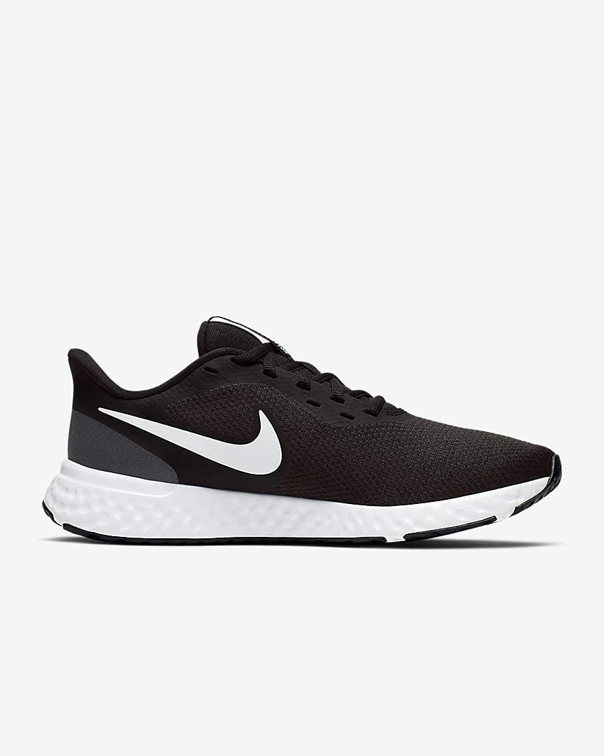 Nike Herren Revolution 5 Sneaker 44 EU Schwarz Black White Anthracite, 44 EU Schwarz Black White Ant
