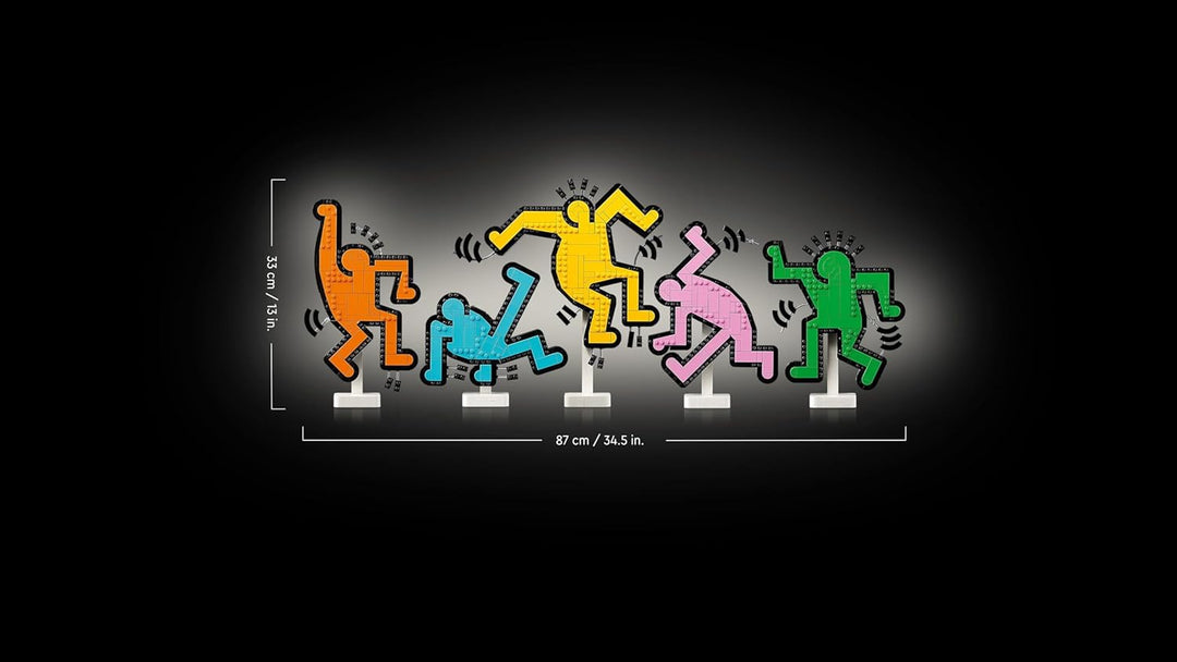 LEGO Art Keith Haring – Tanzende Figuren – Bauset für Erwachsene – Wandkunst oder DIY-Dekoration für