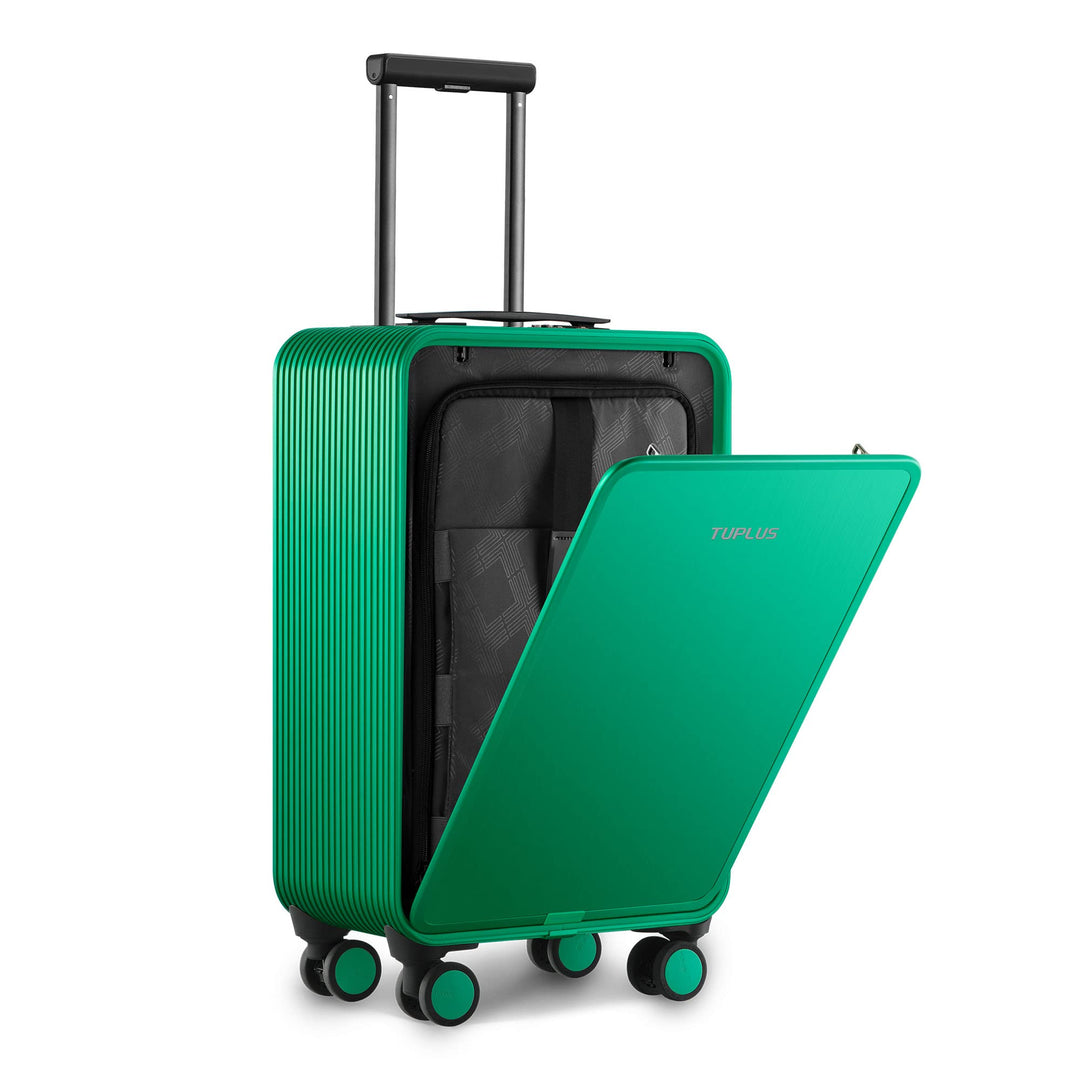 TUPLUS Koffer Aluminium Trolley Rollkoffer mit 4 Rollen Reisekoffer Handgepäck Hartschalenkoffer,Sof