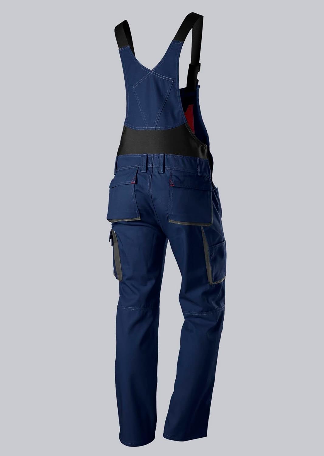 BP 1798-720-110-58l Latzhose, Stretch-Hosenträger mit Clipbefestigungen, 305,00 g/m² Verstärkte Baum