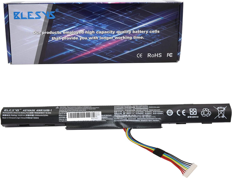 BLESYS AS16A5K AS16A7K AS16A8K Akku für Acer Aspire E15 E5-575 E5-575G E5-575T E5-575TG E5-575-3992