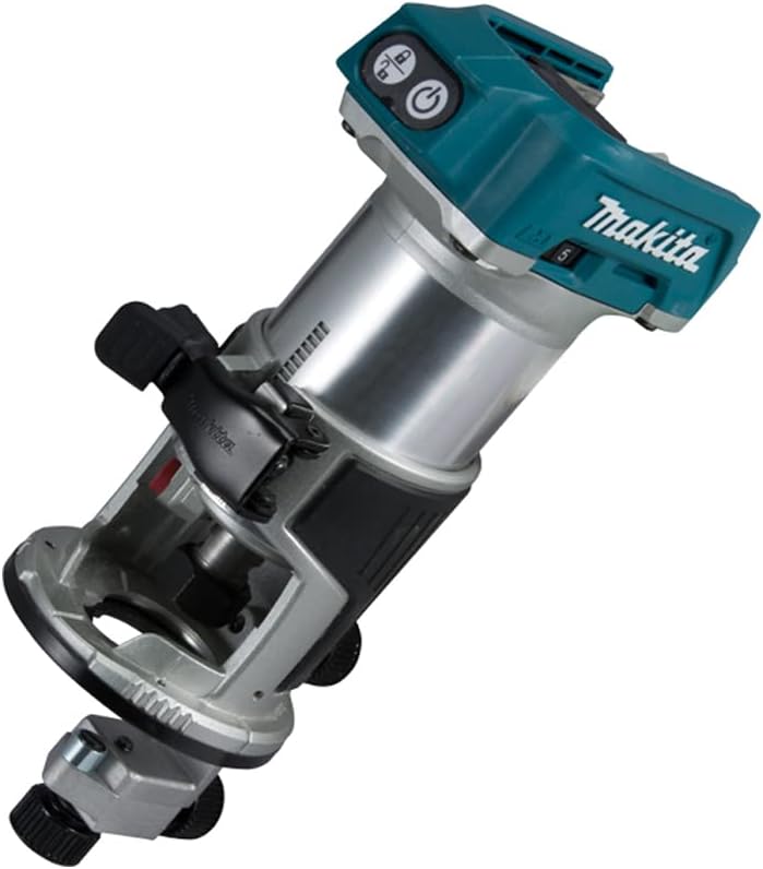 Makita DRT50ZJ 18V 1/4 Zoll Laminat Router Trimmer 1 x 5,0Ah Akku BL1850 + DC18RC Ladegerät &amp; Koffer