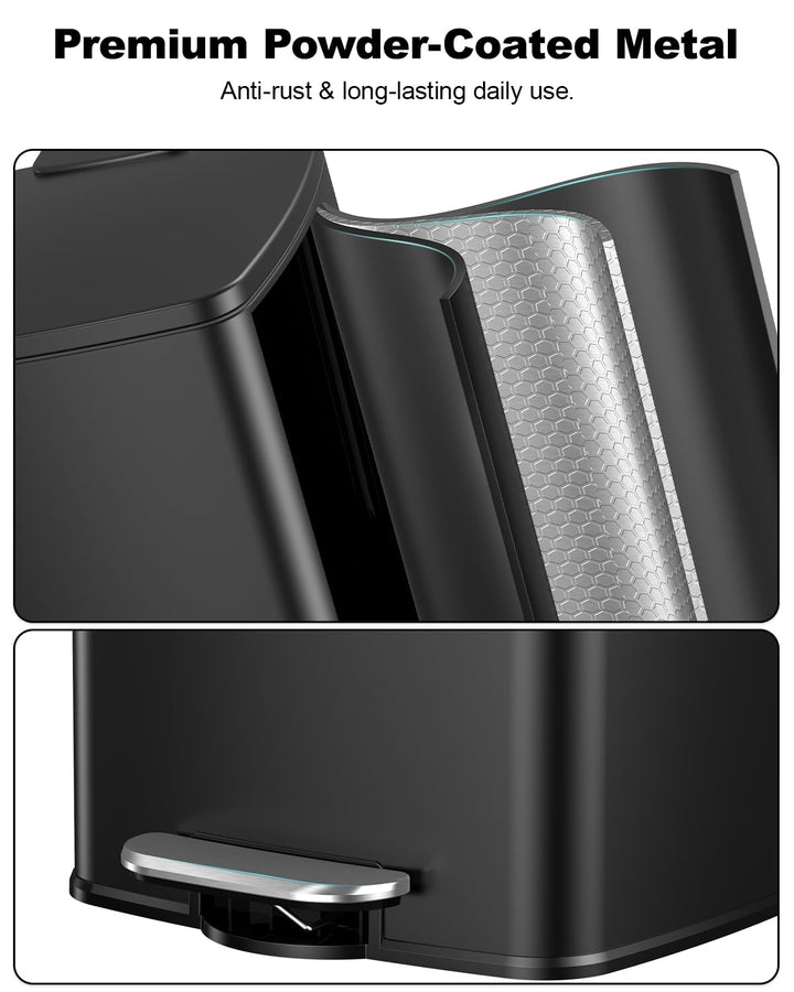lovewind kitchen bin 20&amp;30L (Schwarz, 60L) Schwarz 60L, Schwarz 60L