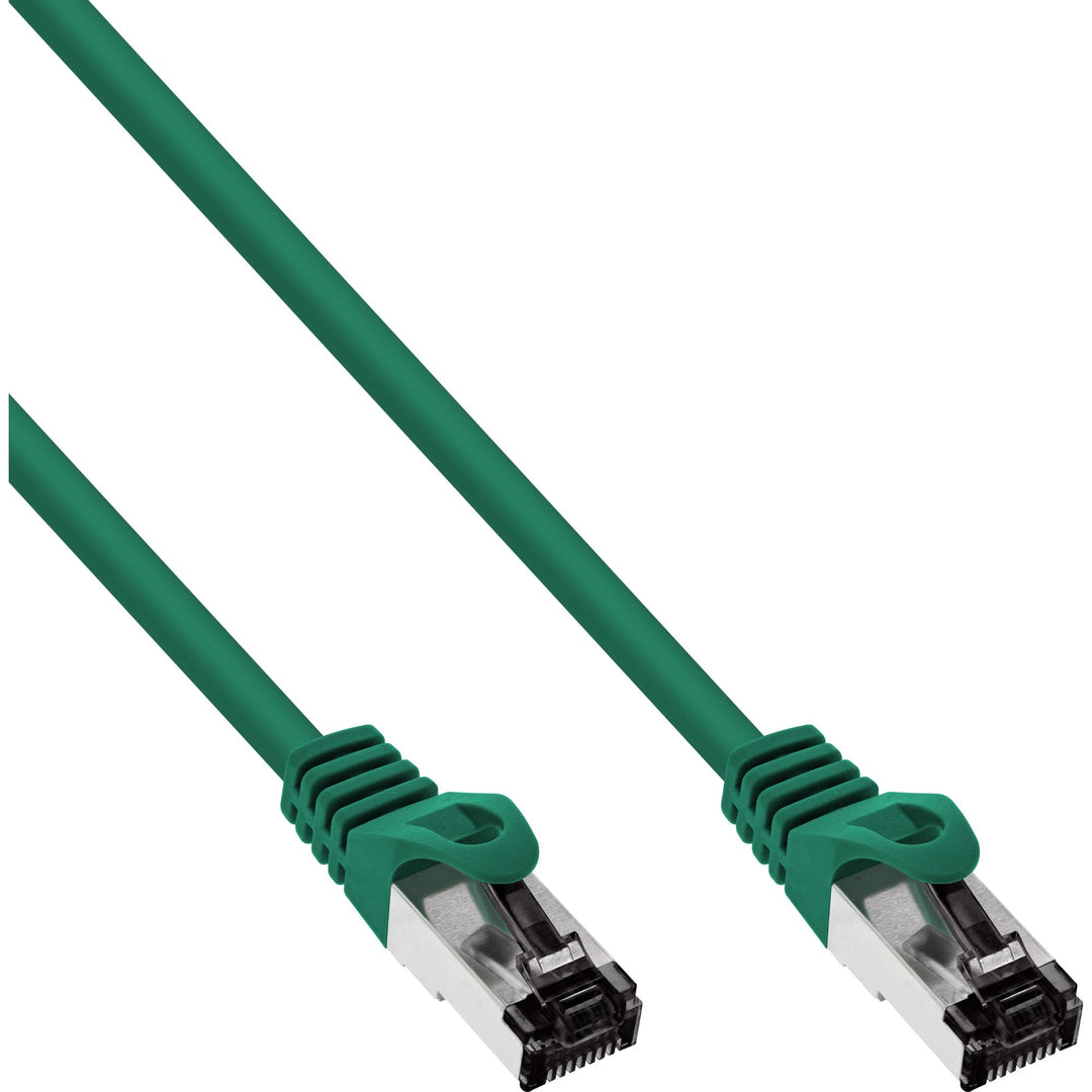 InLine® Patchkabel, S/FTP (PiMf), Cat.8.1, 2000MHz, halogenfrei, Kupfer, grün, 15m
