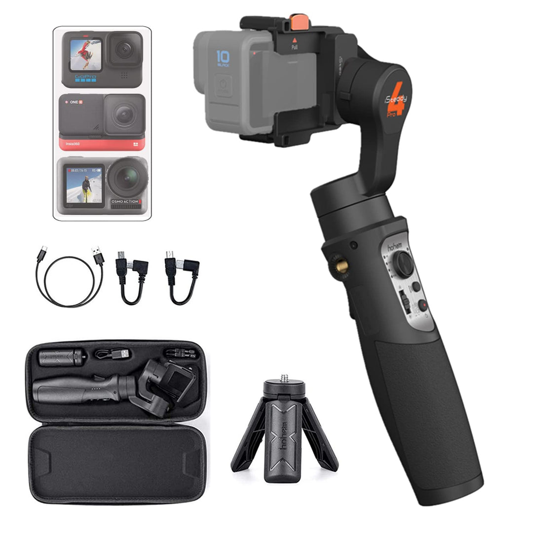 Hohem iSteady Pro 4 Action-Kamera Gimbal 3-Achse Spritzwassergeschützter Stabilisator für GoPro Hero