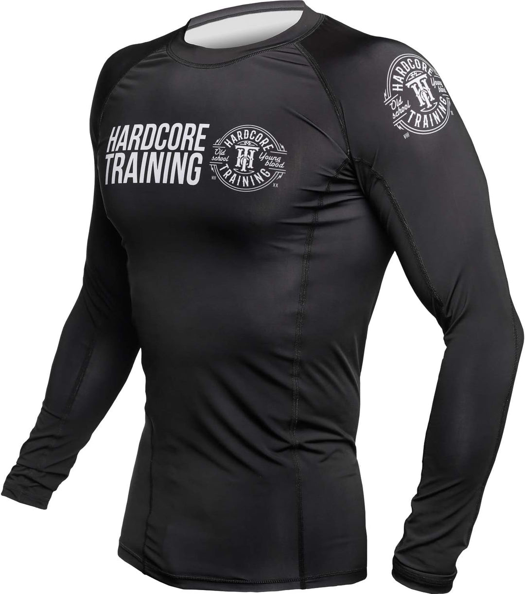 Hardcore Training Recruit Rash Guard Men's Kompressionshemd Herren Lange Ärmel Grappling Jiu Jitsu M