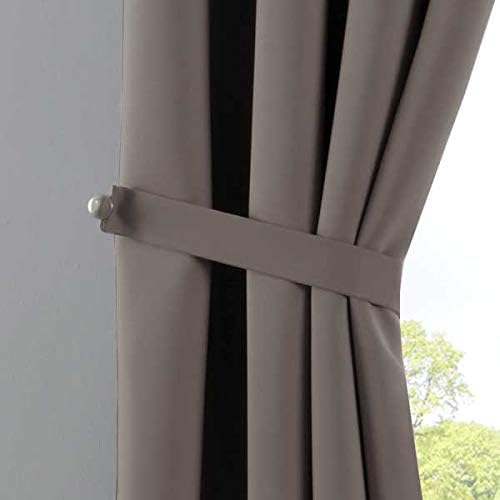 Gardinenbox Vorhänge Blickdicht »Newyork« Taupe HxB 225x295 cm 2er-Pack Thermo-Gardinen Verdunkelung