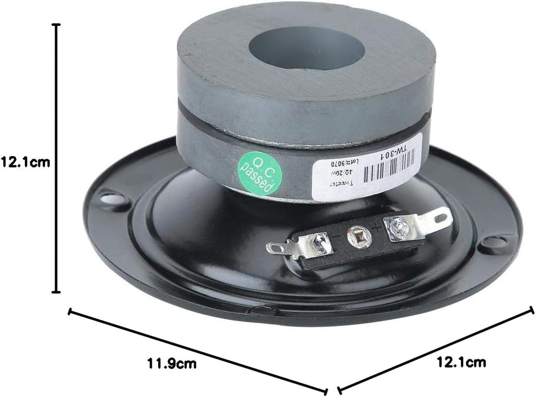 Hochtöner, 3 Zoll, 4 Ohm, 20 W, schwarz Hochtöner, KTV Audio, Dual-Magnet-Lautsprecher, Premium-Magn