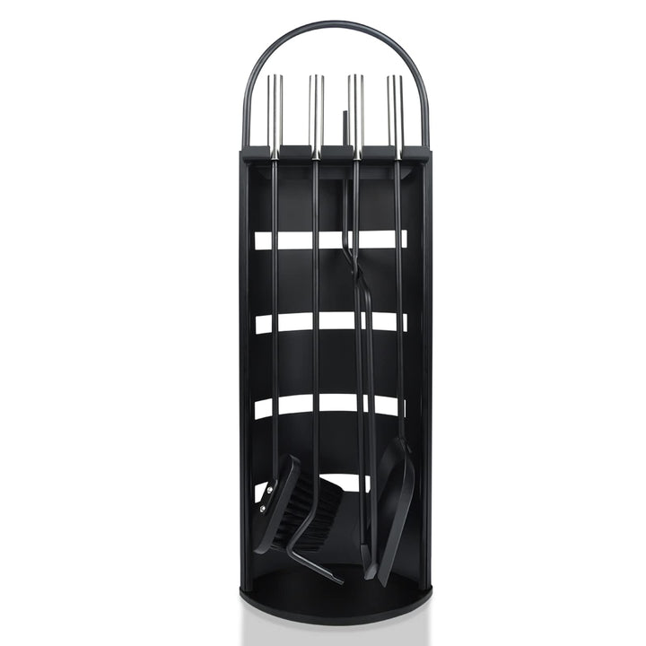 XMTECH 5 Teilig Kaminbesteck Set Kamingarnitur Kaminzubehör Metall Modern Design für Küche Haushalt,