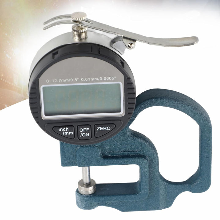 Digitalanzeige Papier Leder Stoffstärke Messgerät Messwerkzeugbereich 0-12,7 mm 0,01 mm
