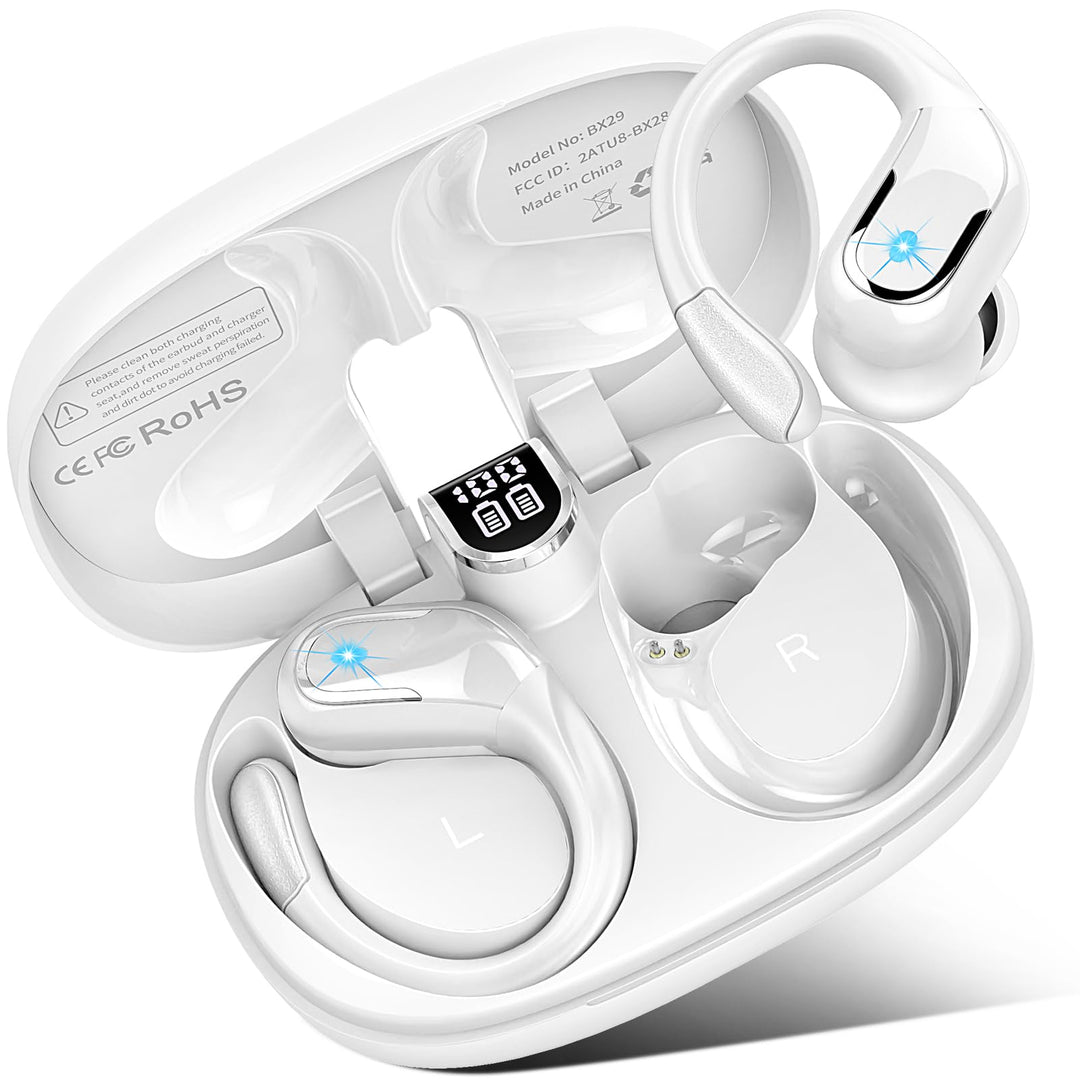 Bluetooth 5.4 Kopfhörer Sport, 2026 Neu 6D Tiefer Dass In Ear Kopfhörer Kabellos Bluetooth mit 4 ENC