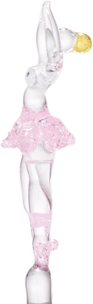 CRISTALICA Geschenkflasche Glas mit Figur Balleriena Ballett 500ml leer zum selbst befüllen