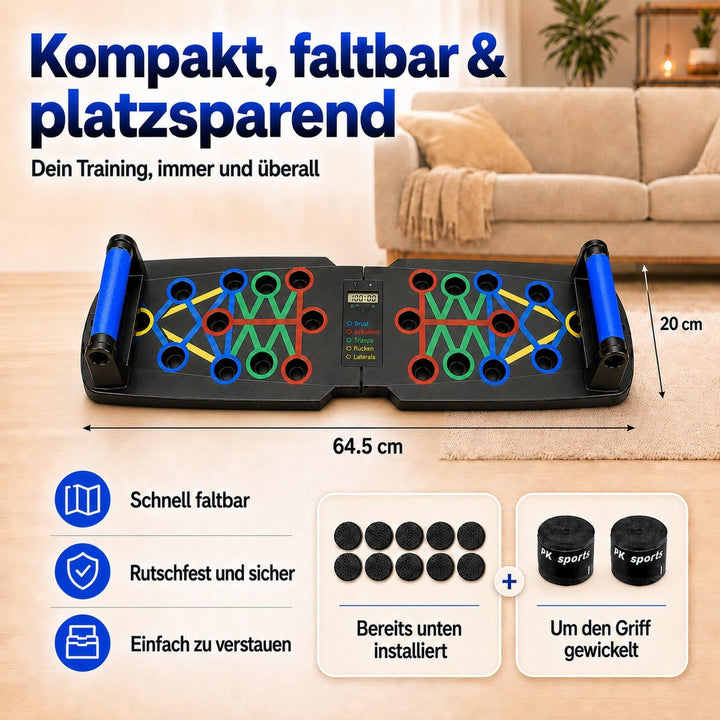 Liegestützgriffe Liegestütze Brett Push Up Board, Brusttrainer Männer Fitnessgeräte für Zuhause Cali