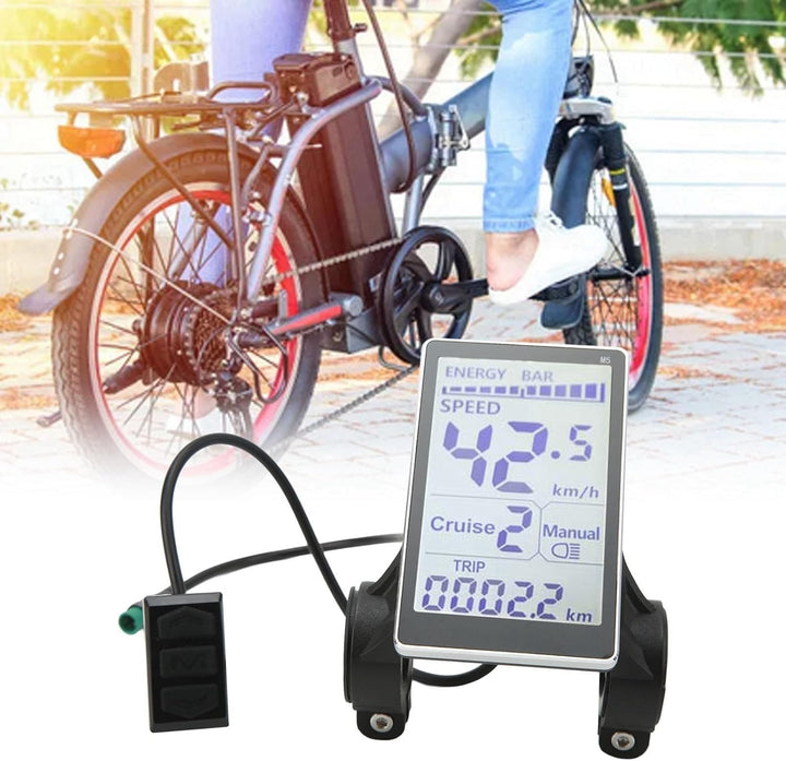 LCD Display, Elektrofahrrad LCD Messgerät 5 Pin 24V 36V 48V 60V Universal E Scooter M5 LCD Panel Bil