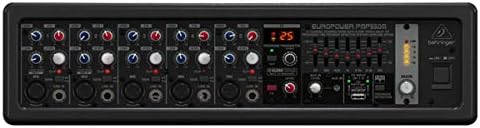 Behringer EUROPOWER PMP550M 500-Watt-5-Kanal-Powermixer mit Klark Teknik Multi-FX-Prozessor, FBQ-Fee