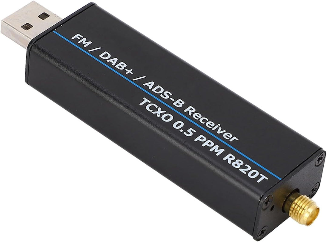 RTL-SDR-Empfänger, 100 kHz Bis 1766 MHz Software Defined Radio, Vollband RTL2832U R820T2 0,5 PPM TCX