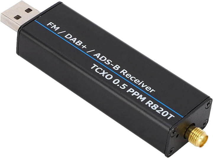 RTL-SDR-Empfänger, 100 kHz Bis 1766 MHz Software Defined Radio, Vollband RTL2832U R820T2 0,5 PPM TCX