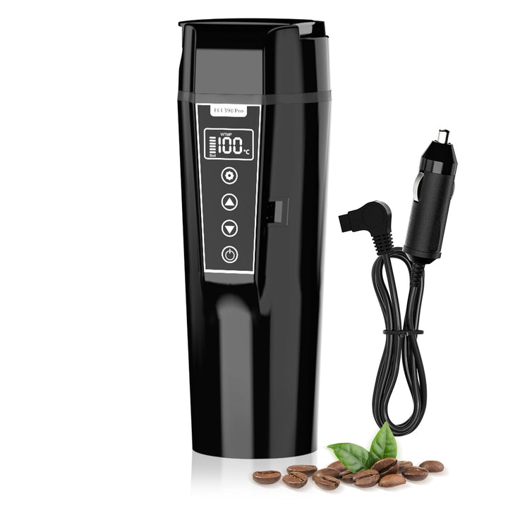 Nardea Elektrischer Wasserkocher für das Auto, 12 V/24 V, tragbarer Reisewasserkocher für LKW, Kaffe