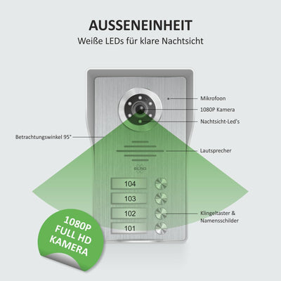 ELRO DV4000-4 DV4000, Grau, 4 Appartment Ohne App 4 Appartment, Ohne App 4 Appartment