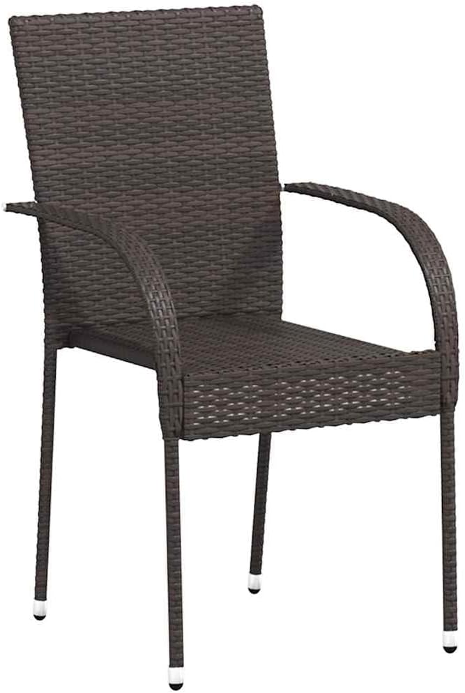 vidaXL 4X Gartenstuhl Stapelbar Gartensessel Stapelstuhl Essstuhl Stapelsessel Stuhl Sessel Stühle G