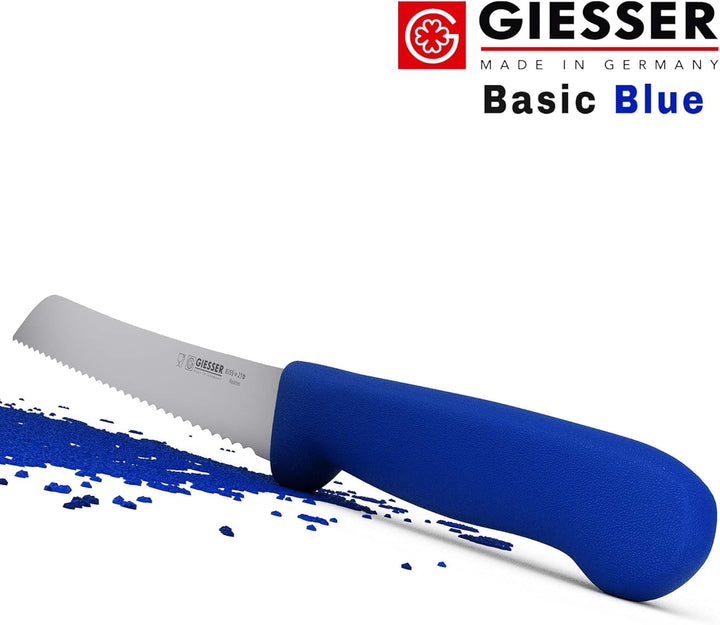 Giesser seit 1776 - Made in Germany - Brotmesser blau, Basic Blue, Klinge 21 cm, Wellenschliff, ruts