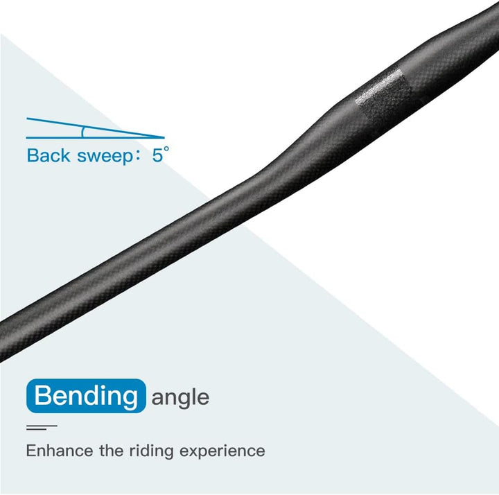 Alfa Pasca Carbon Mountain Fahrrad Lenker Ebene Steigleitung MTB Fahrrad Lenker Rot/Schwarz 3K Matt/