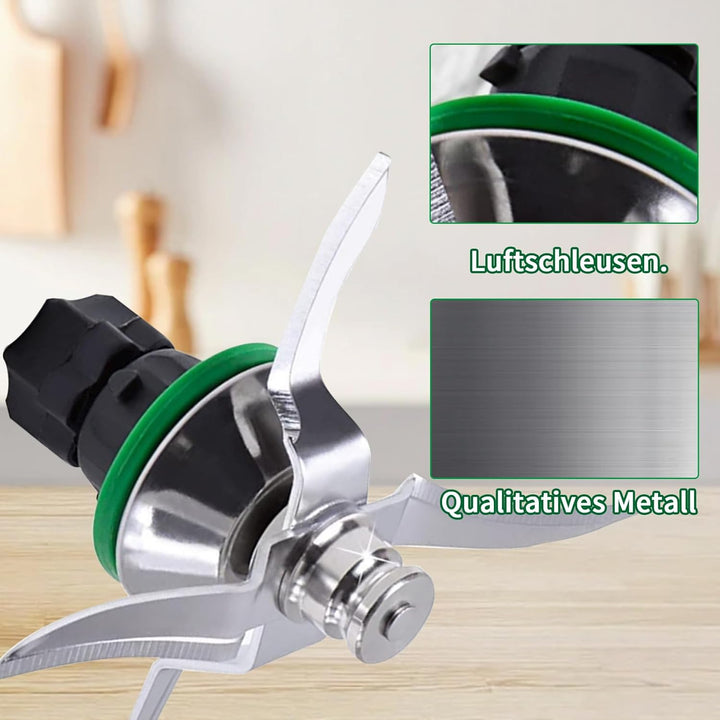 Messer für Vorwerk Thermomix TM5 TM6, Messer für Thermomix Küchenmaschine Mixmesser Edelstahl, inkl