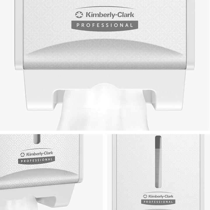 Kimberly-Clark Professional ICON-Spender für Einzelblatt-Toilettenpapier (53949) mit weisser Blende
