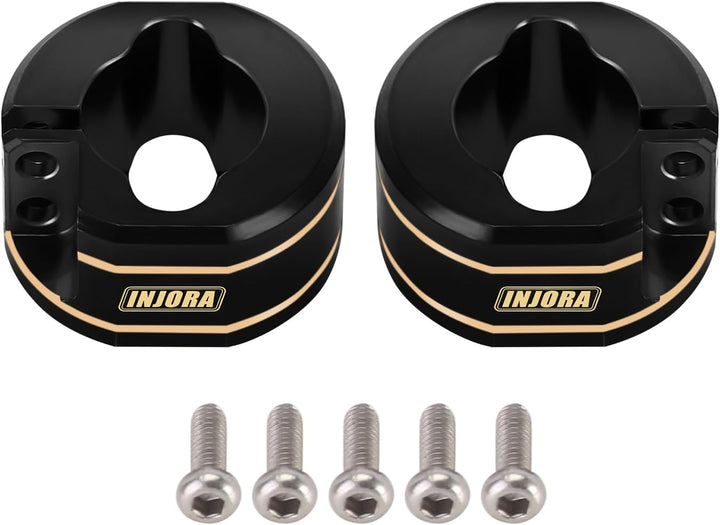 INJORA Messing Hinterachs-Gegengewichte 14g/Stück Upgrade-Teil für TRX4M 1/18 RC Crawler, Schwarz