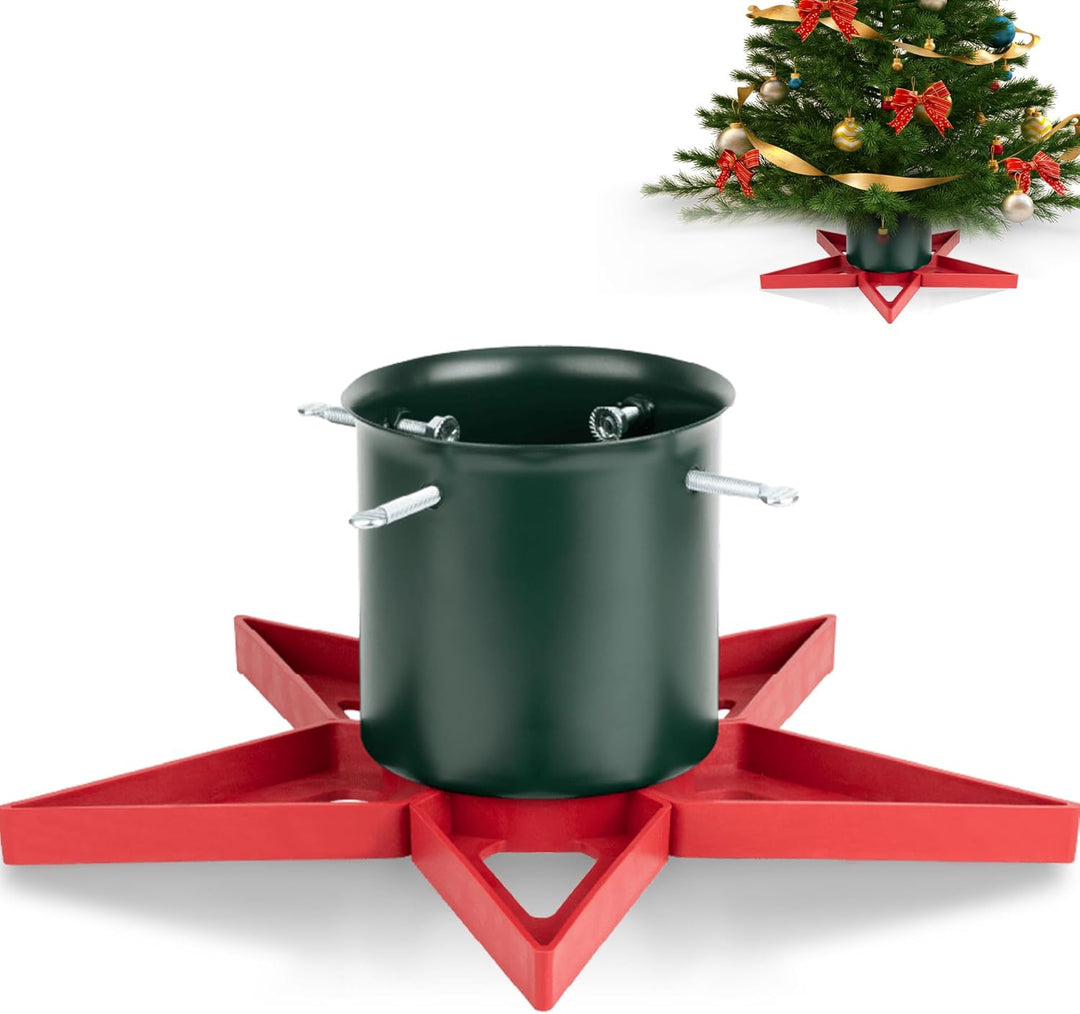 PUDO Christbaumständer Weihnachtsbaumständer Tannenbaumständer mit Wassertank: Baumständer Weihnacht