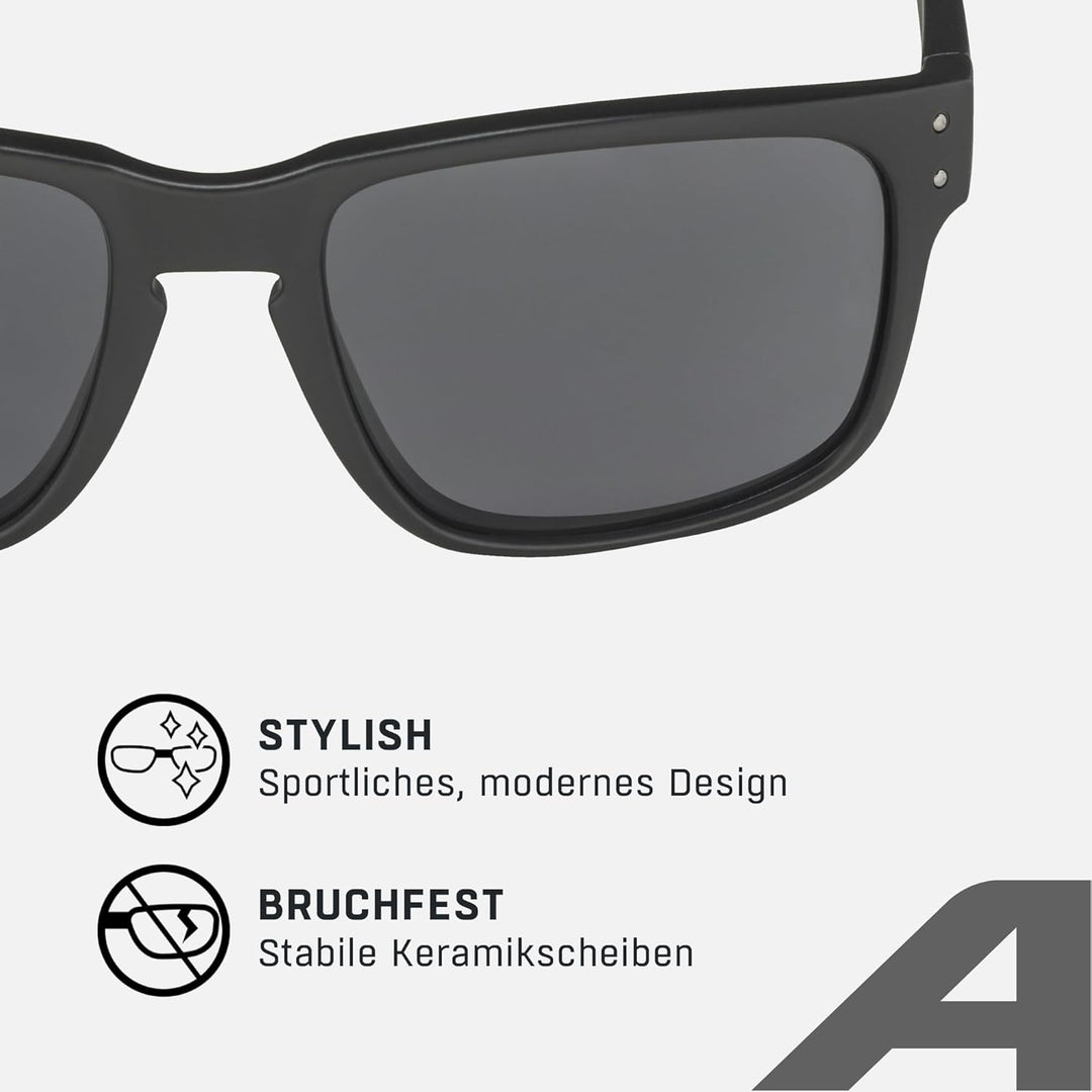 ALPINA KOSMIC - Verspiegelte und Bruchsichere Sonnenbrille, ideal für Alltag und Outdoor mit UV-A-,