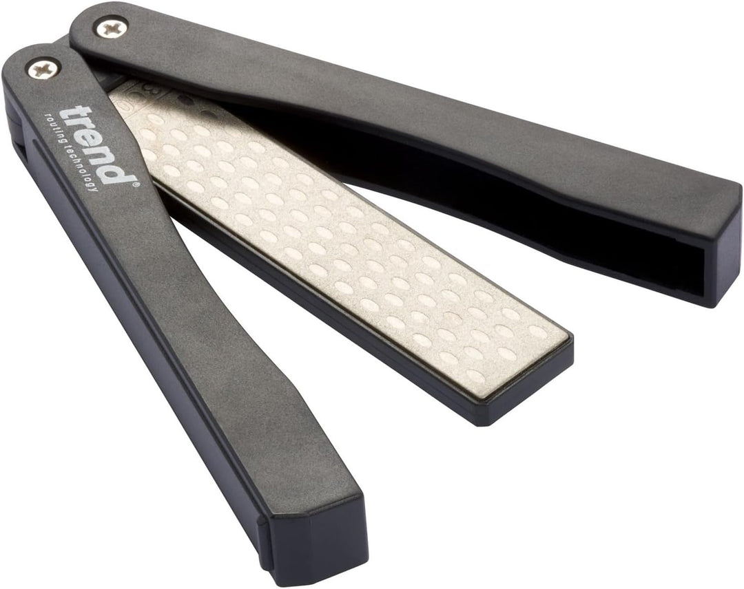 Trend Craftpro Klappbarer Griff Doppelseitiger Diamant 4 Zoll Schärfstein, CR/DWS/F4/FC