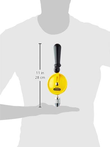 Stanley Handbohrmaschine 105 (einfache Übertragung, Kunststoff-Handgriff, 3-Backen-Bohrfutter bis 8