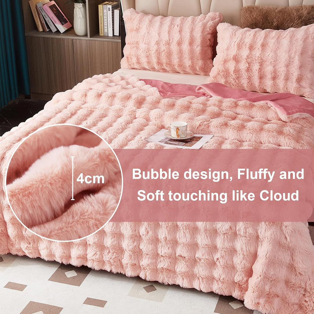 Kuscheldecke Kaninchen Plüsch Decke Super Soft Wohndecke Dick 1000 G/M² Flanell Decke Couchdecke War