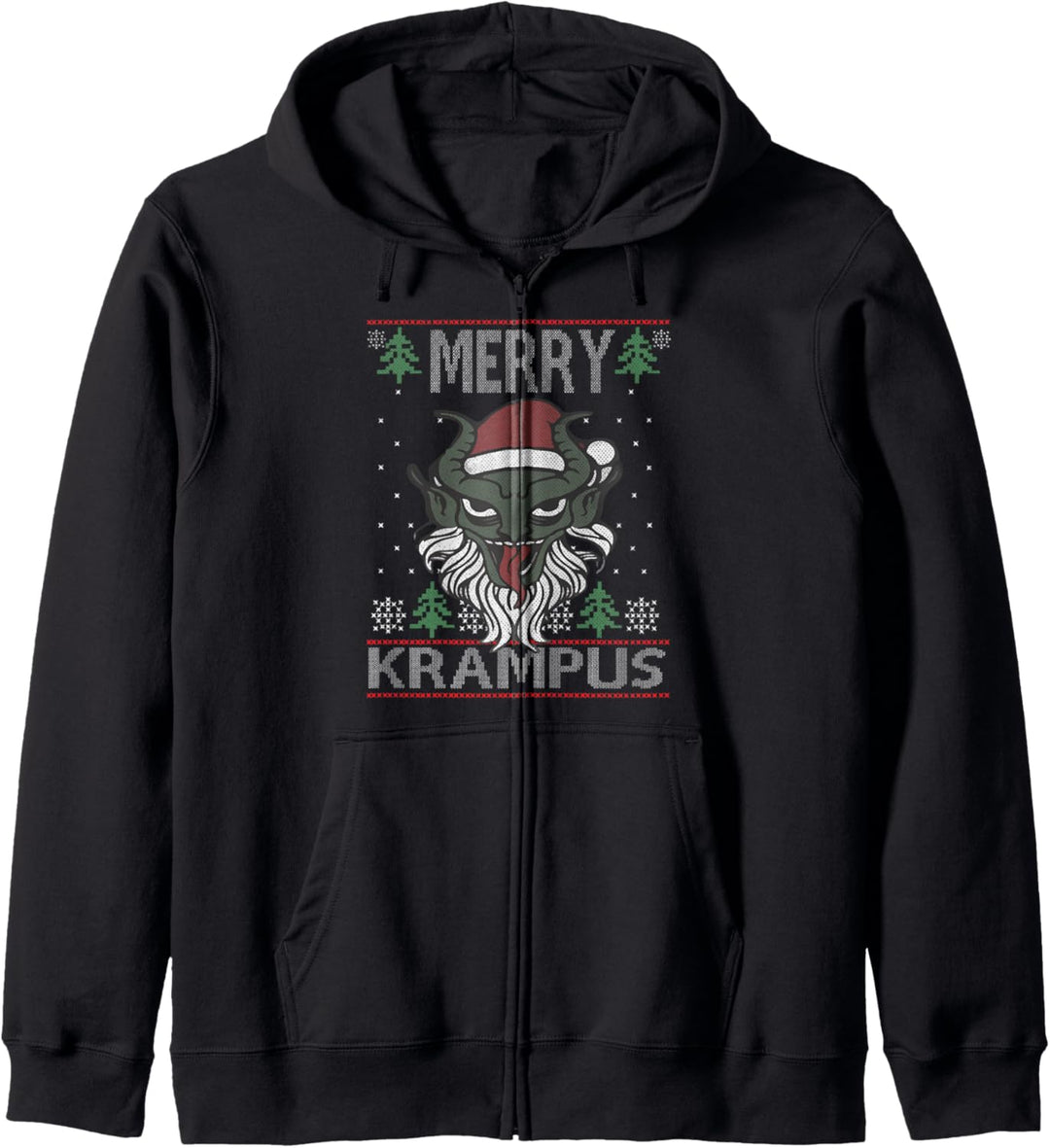 Fröhlicher Krampus Kapuzenjacke