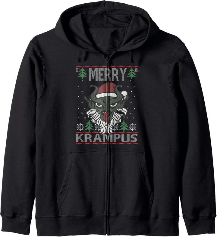 Fröhlicher Krampus Kapuzenjacke